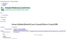 Desktop Screenshot of genetyka-lesna.ibles.pl