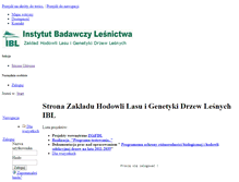 Tablet Screenshot of genetyka-lesna.ibles.pl